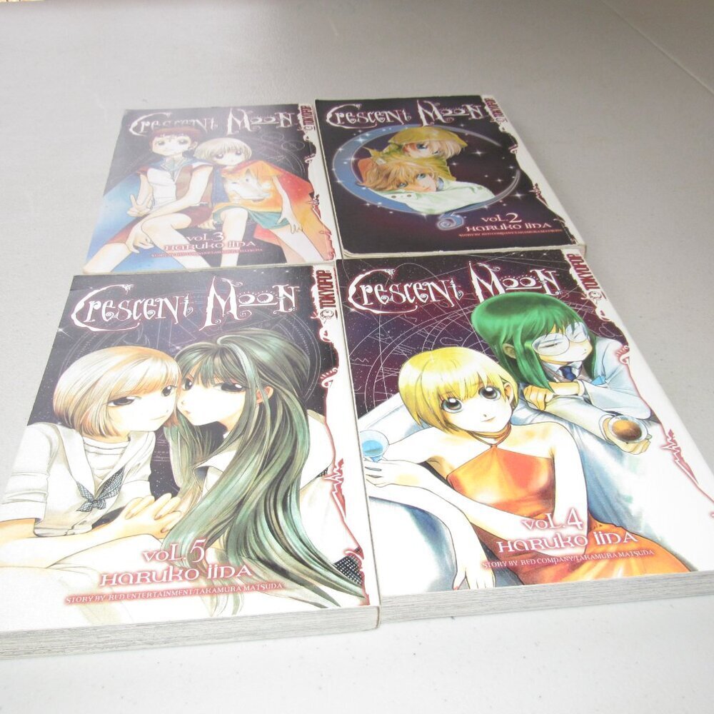 Crescent Moon Manga Lot Vol 2–5 | Haruko Iida | Tokyopop Fantasy Shojo